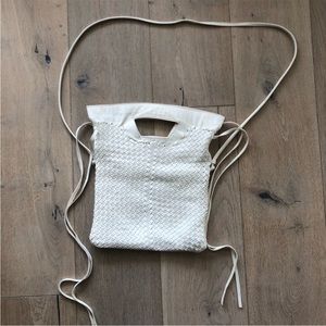 Claramonte woven Diego bag Anthropologie